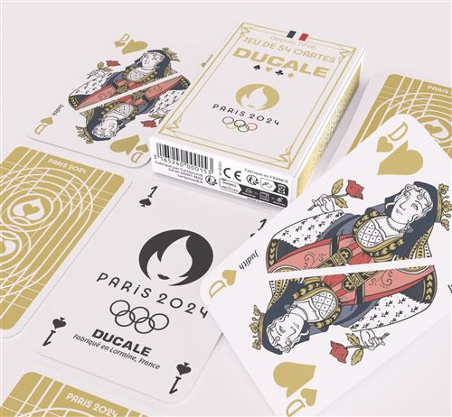 Jeu de 54 cartes Paris 2024 - fabriqué en France