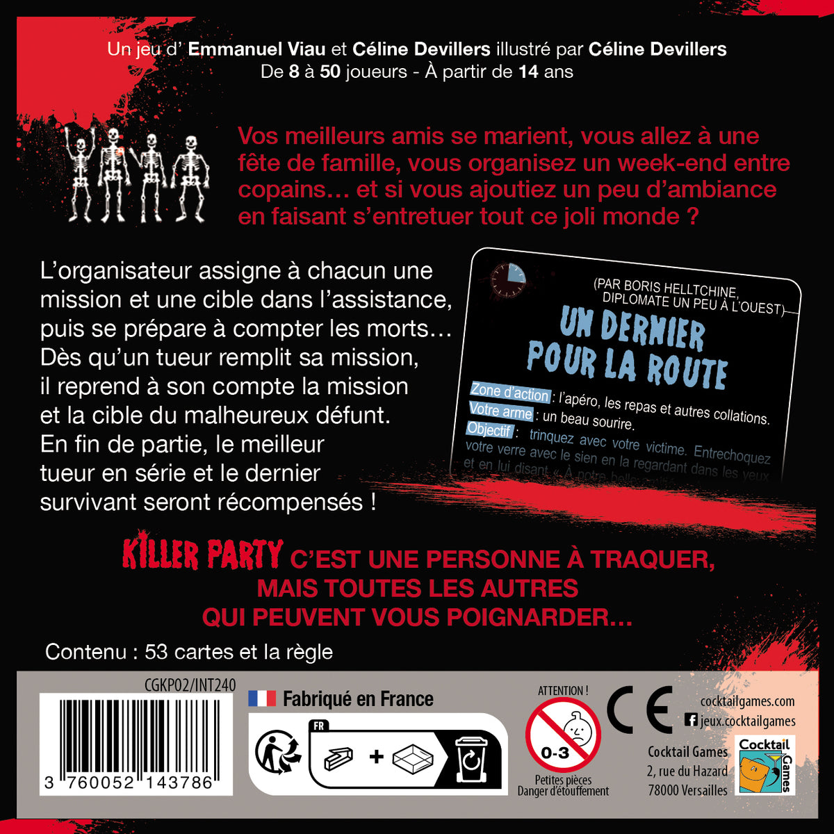 Killer Party, jeu d'ambiance pour une soirée qui tue