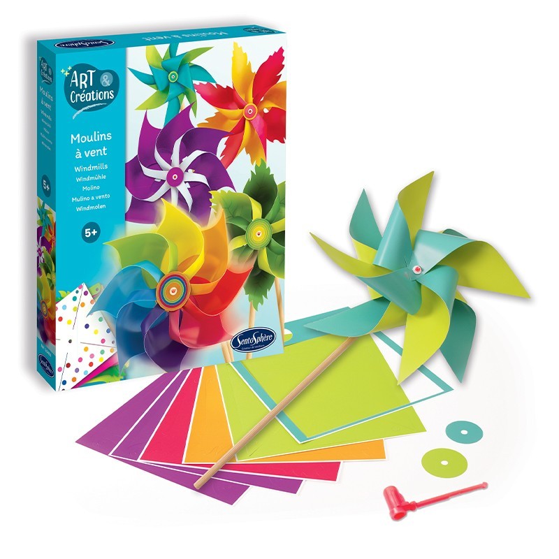 Le kit origami Moulins à vent - Made in France