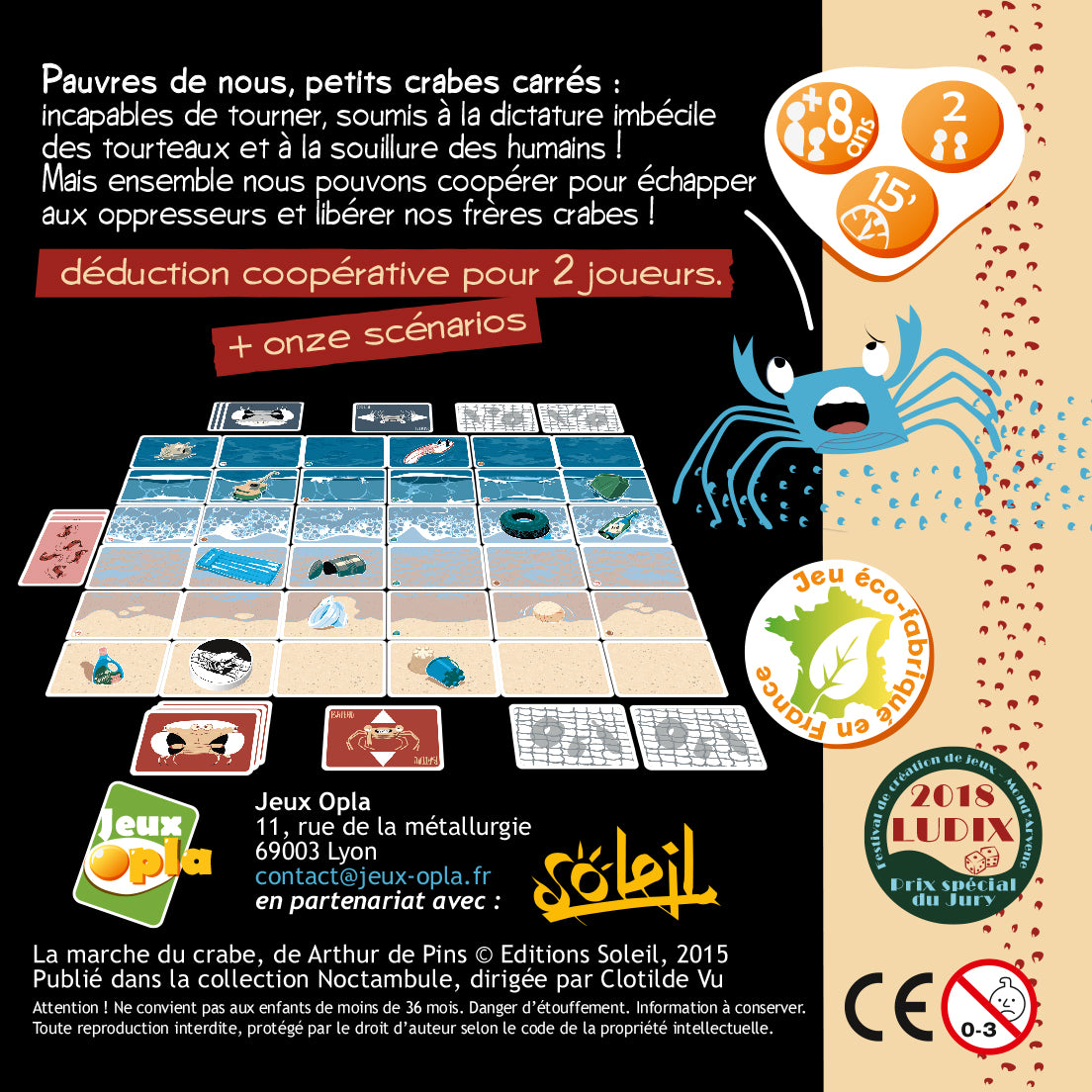 Jeu opla la marche du crabe
