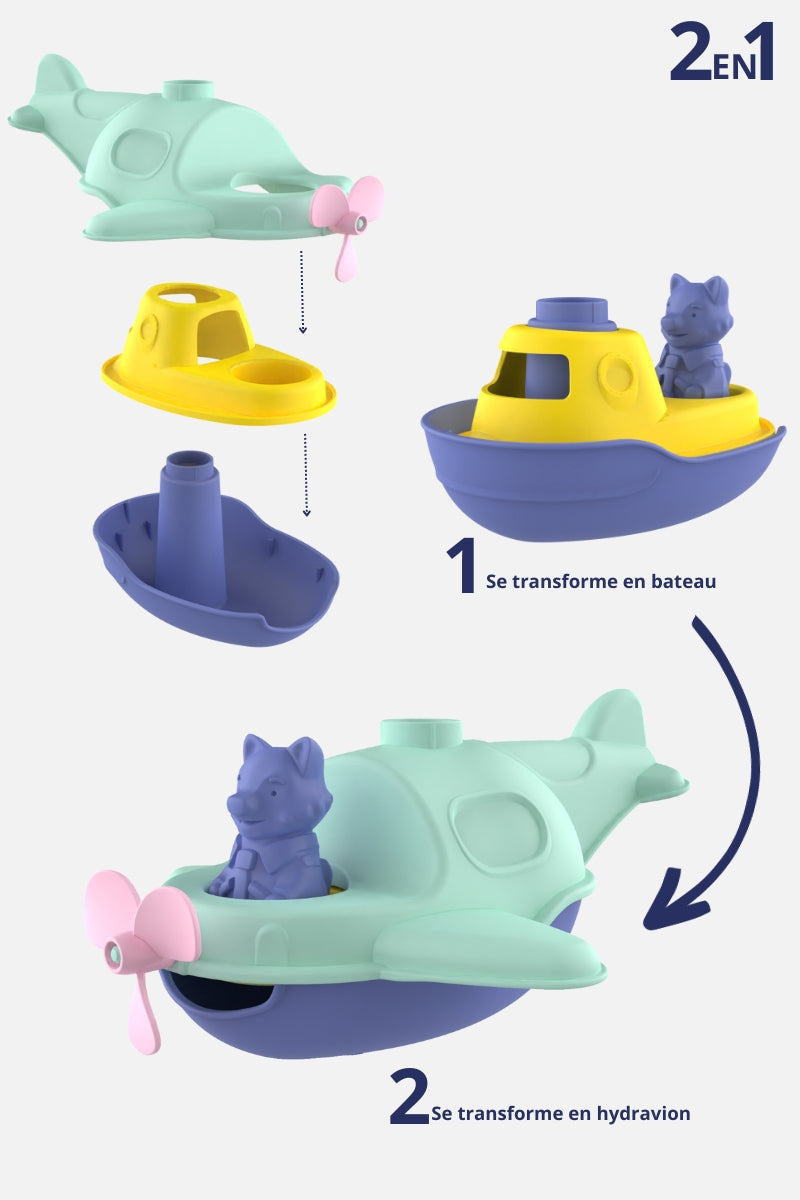 L'Hydravion Bateau 2 en 1 de Mr Renard - Made in France