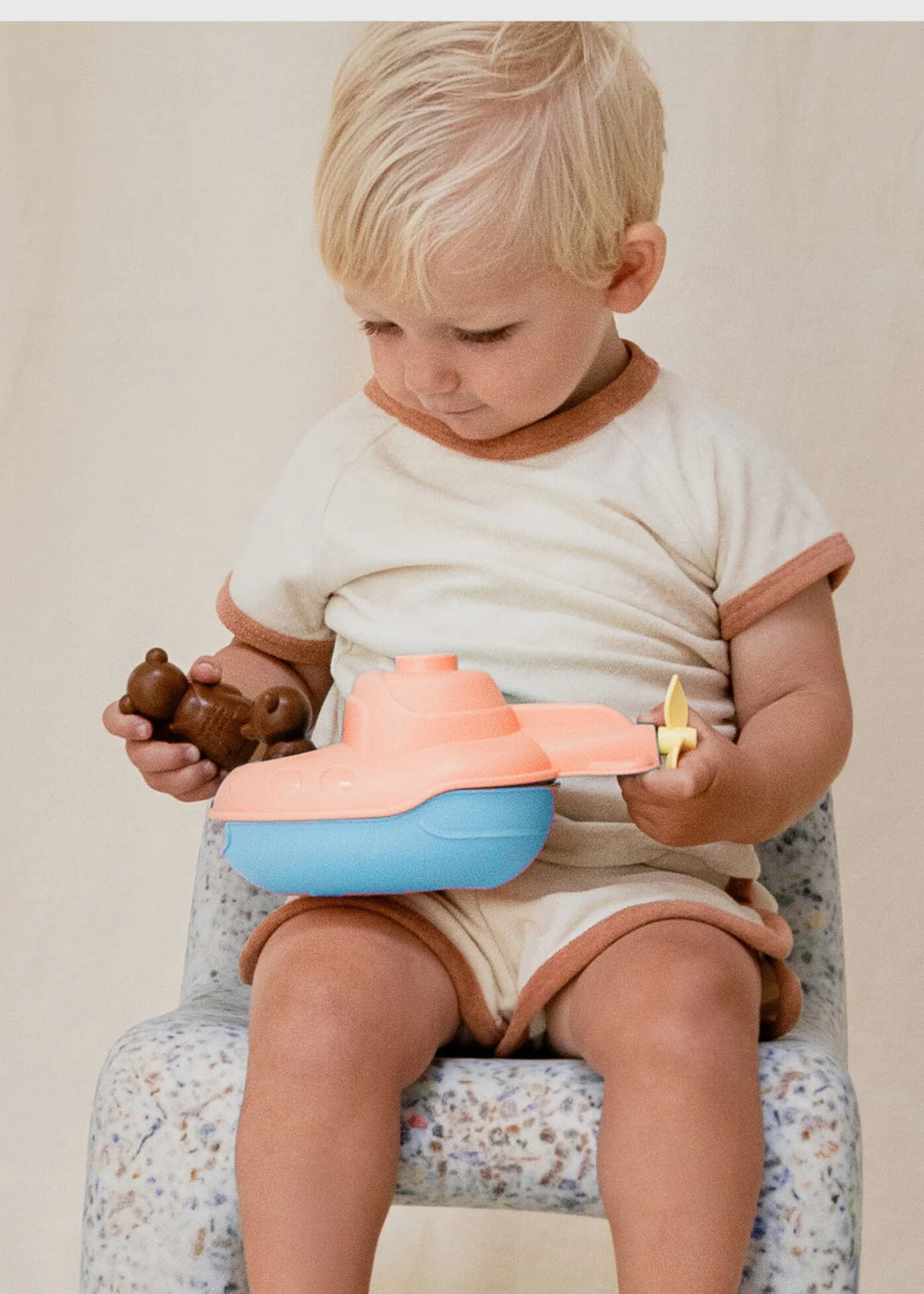 Le Sous-marin Bateau 2 en 1 de Petit Ours Brun - Made in France