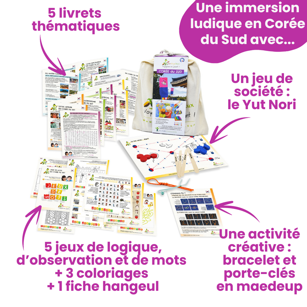 Box Pays Voyageons en jouant Corée du Sud