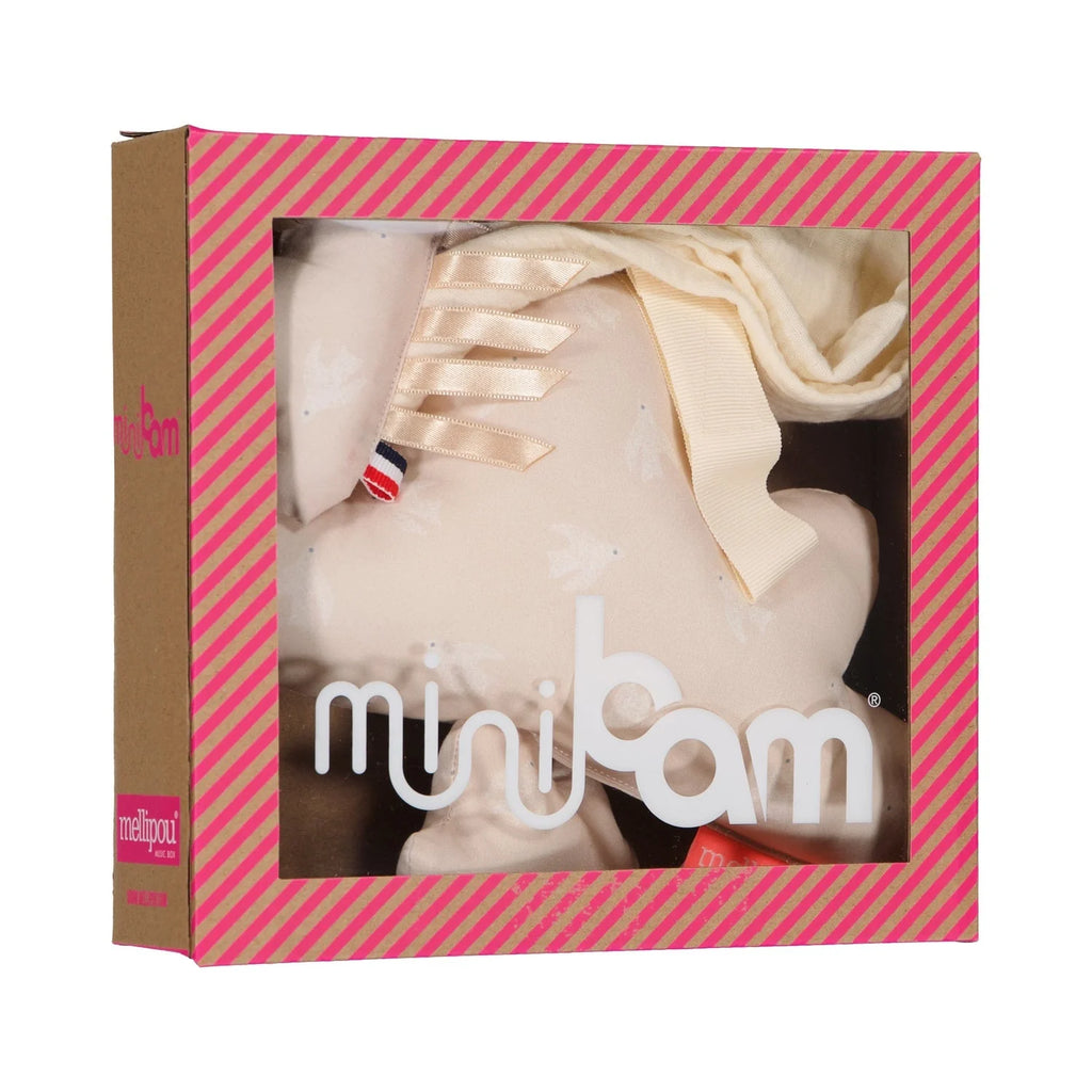 Coffret Naissance: Doudou lange et Boîte à Musique Made in France