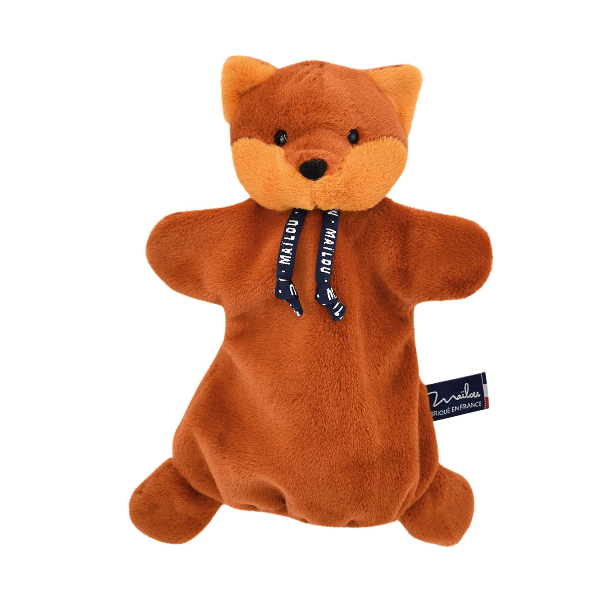 Doudou marionnette Renard tout doux - Origine Bretagne