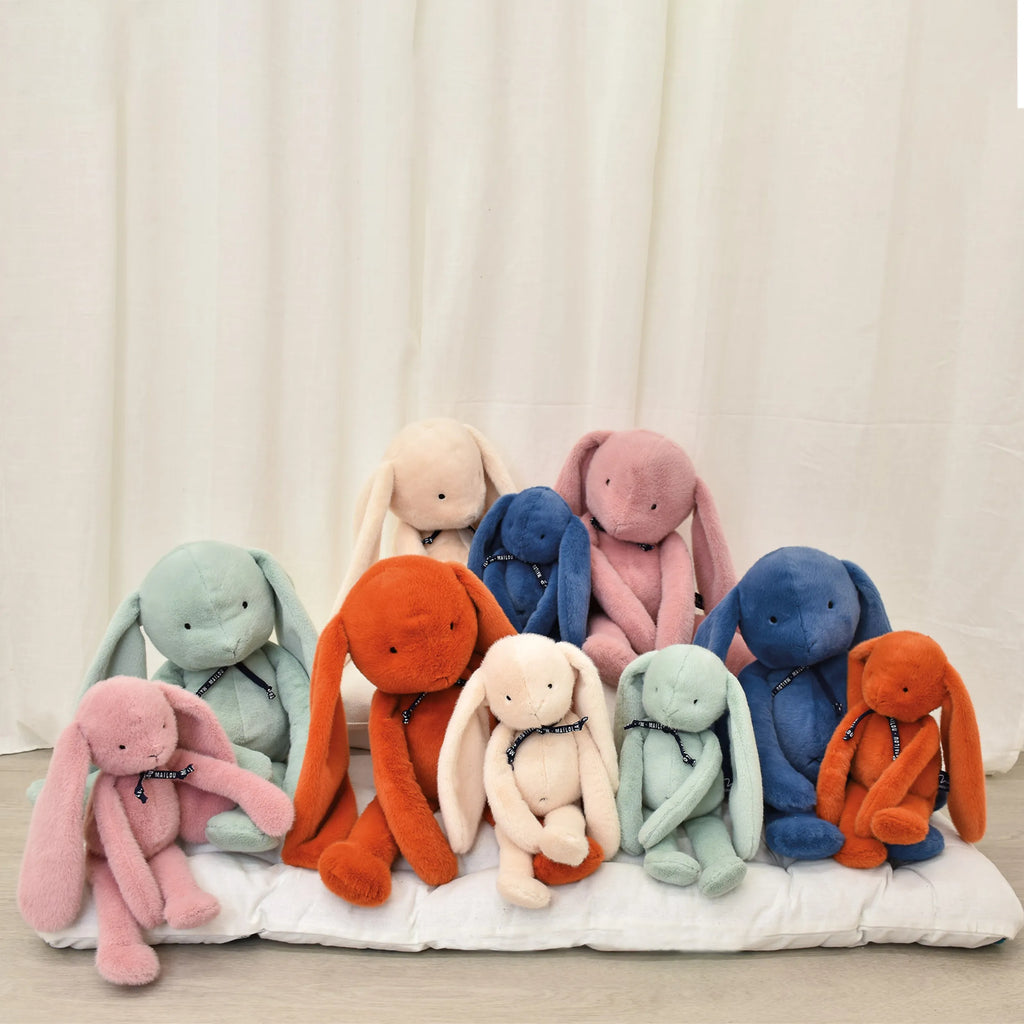 Peluche lapin extra-douce Méloé - plusieurs coloris au choix