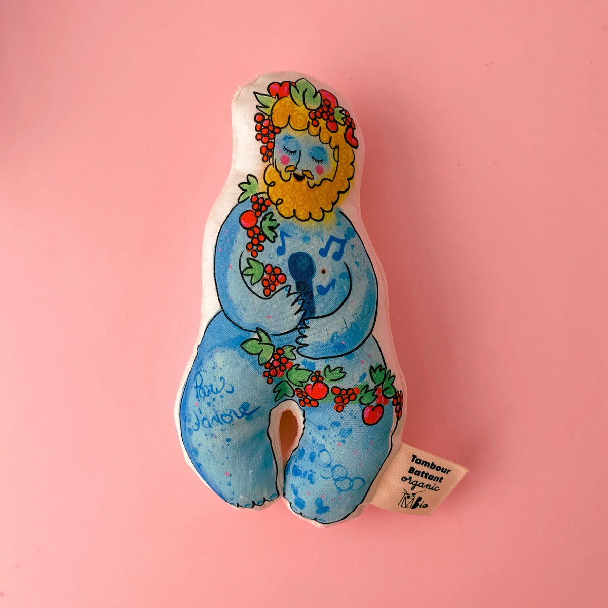 Doudou Hochet Bio - Doudous iconiques made in Toulouse