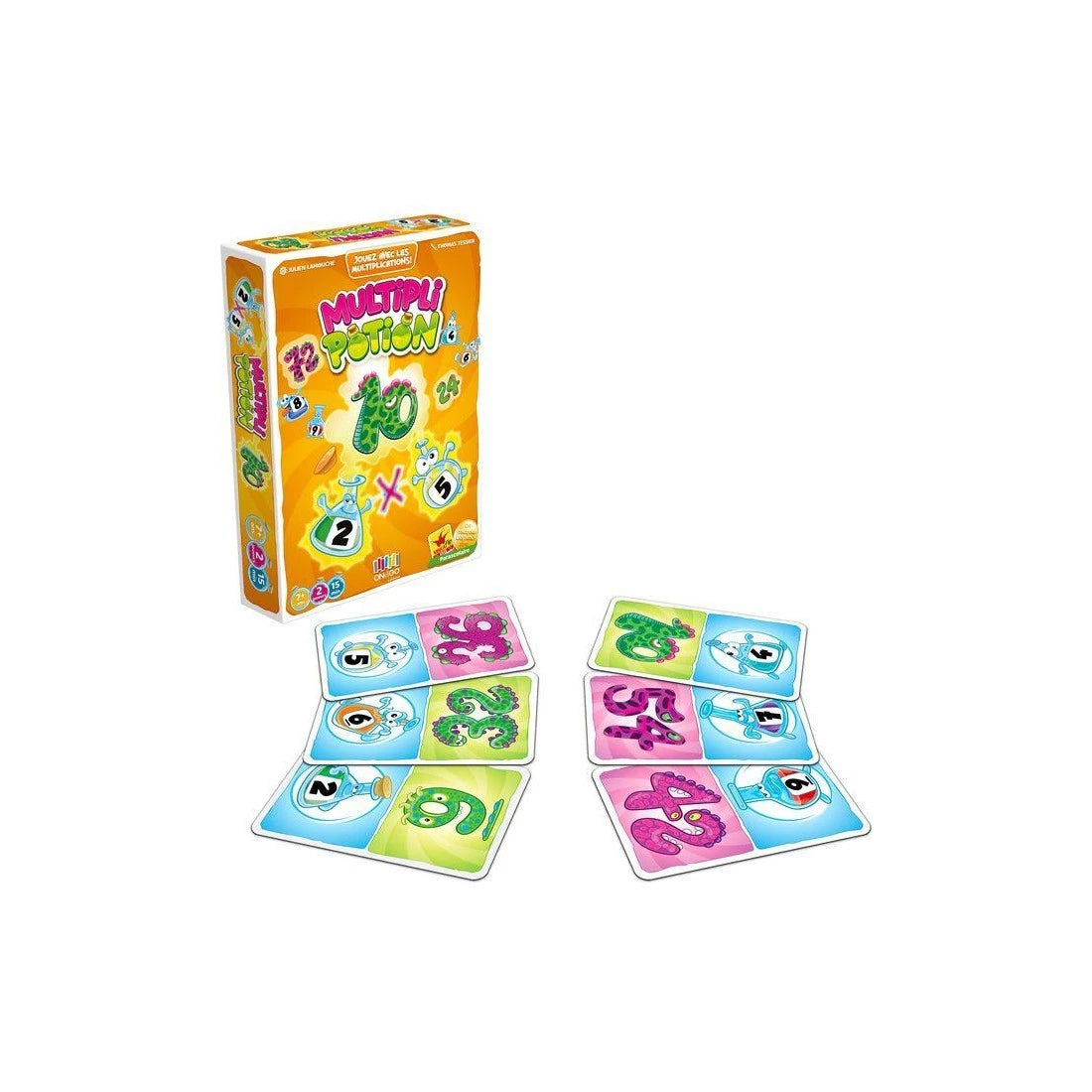 photo des cartes et du jeu pour apprendre et réviser ses tables de multiplications