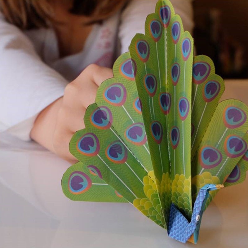 Kit 40 Origamis à motifs colorés - Made in France