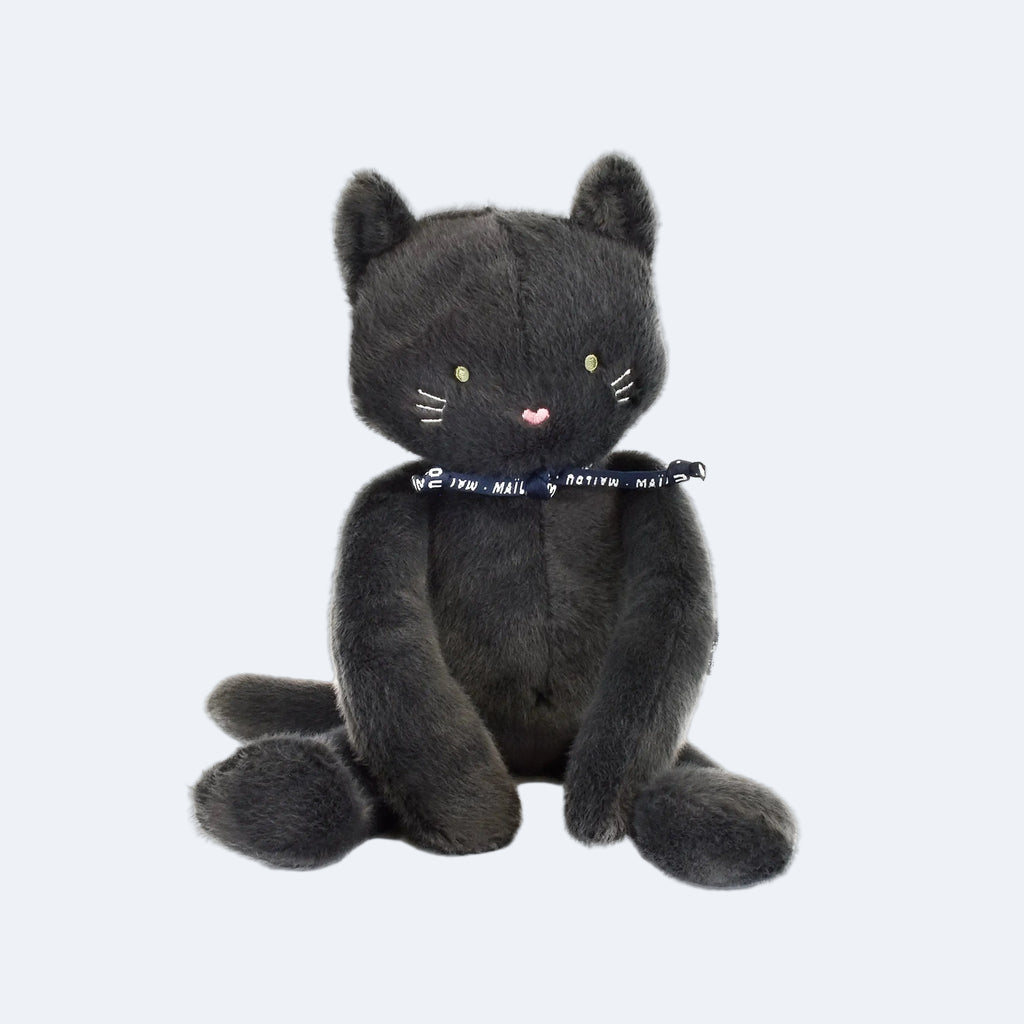Peluche chat noir Méloé fabriquée en Bretagne