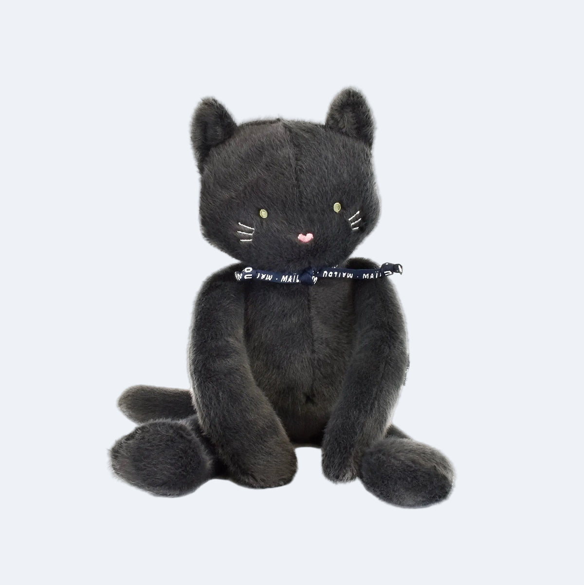 Peluche chat noir Méloé fabriquée en Bretagne