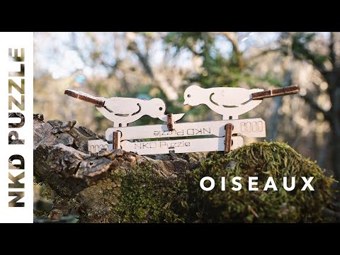 Cardkit 3D Oiseaux articulés en bois - Made in France