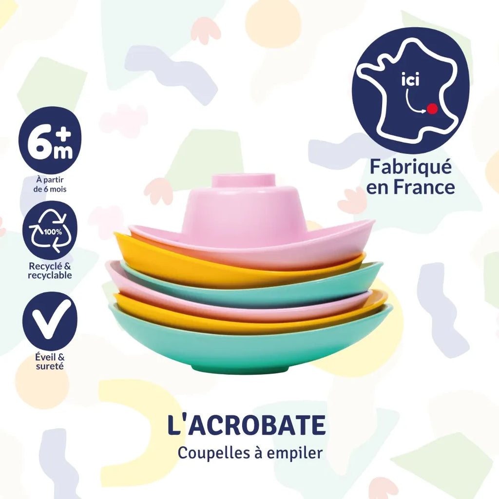 Jouet d'éveil plastique recyclé 
