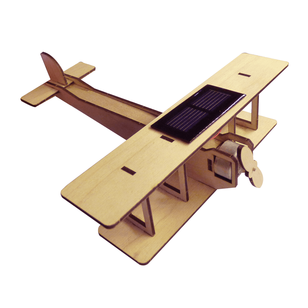 Maquette solaire en bois Le Biplan - Made in France