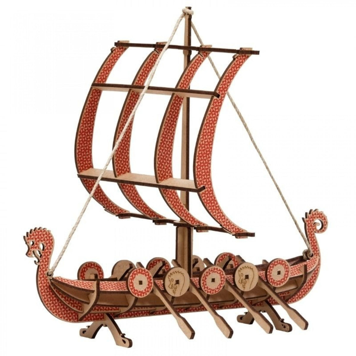 La maquette Drakkar rouge - Made in France